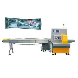 China PLC Control Horizontal Flow Pack Machine For Toothbrush on sale
