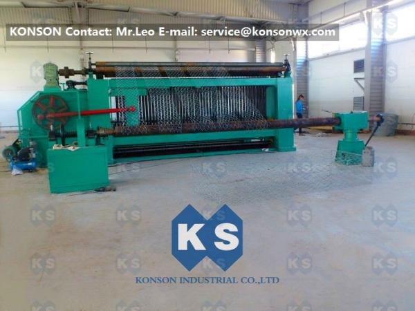 Cheap Heavy Duty Hexagonal Wire Mesh Machine 4300mm Max Width Gabion Machine for sale