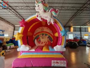 Commercial Inflatable Unicorne Jump Bouncy Castle Inflatable Bouncer For Kids