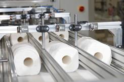 China 25bags/Min Paper Processing Equipment , 12rolls Toilet Roll Making Machine on sale