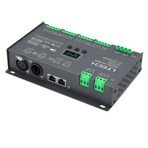 Best Led DMX Decoder Constant Voltage DC12V-24V 3A*16CH RJ45 16 channel output wholesale