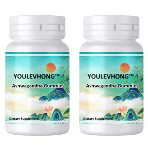 China 30-Serving Ashwagandha Gummies Supplement - Gluten Free Non GMO Soy Free Vegan Organic Heart Health Dietary Supplement on sale