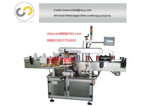 Automatic PLC control double sides bottle sticker labeling machine