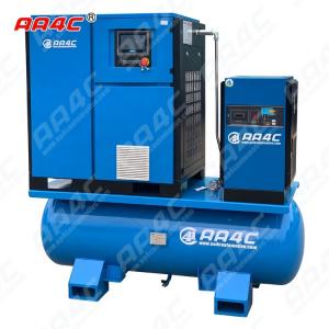 China AA4C 7.5KW 11KW 15KW 22KW 11kw 15hp all-in-one Portable Screw air compressor air pump combine with air dryer and tank on sale