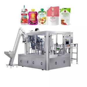 Best Fully Automatic Spout Bag Filling Capping Machine Juice Puree Spout Pouch Filling And Capping Machine wholesale