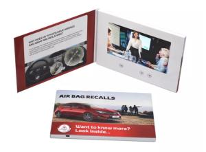 Best Customized High Resolution 7 Inch Video Book, Video Booklet, Lcd Screen Video Brochure Card wholesale