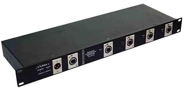 Cheap AC 100 - 240v Dmx Signal Splitter With Independent Input And Output Signal for sale