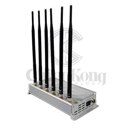 6 Channel Design Anti Cell Phone Signal Blocker High Output Power Continuous