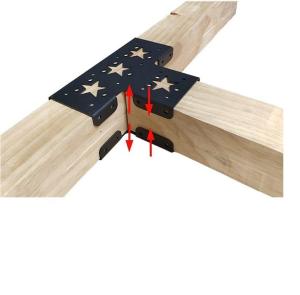 Best Applicable scene Elevated Wood Stand Kit for Wood Beams Pergola Gazebo Modular Sizing wholesale