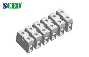 China 600 V 30A 12.00mm Grey Screw Terminal Connector / power distribution block on sale