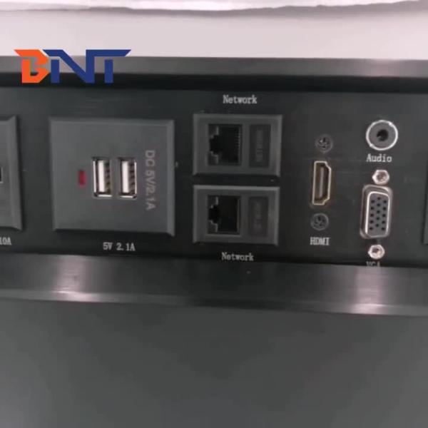 Tabletop Hidden Pop Up AV Connection Box / Pop Up Power Socket