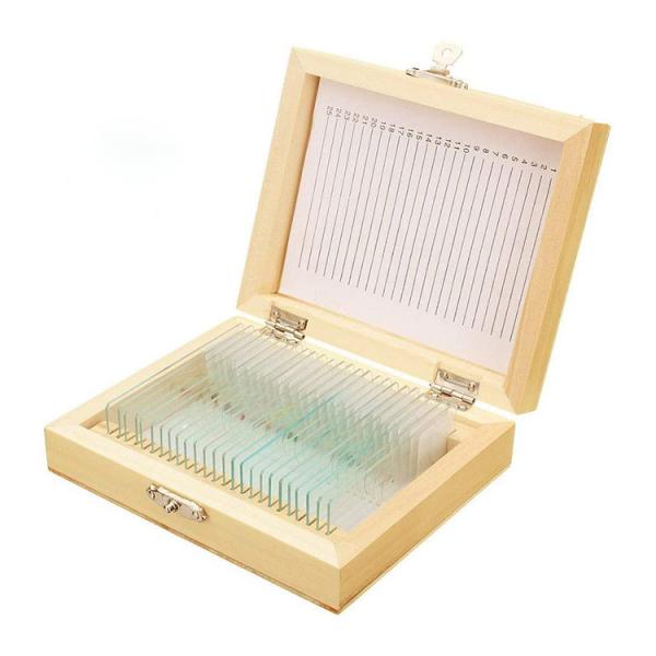 Cheap 25pieces Of Box Set Prepared Shockproof Zoology Microscope Slides for sale