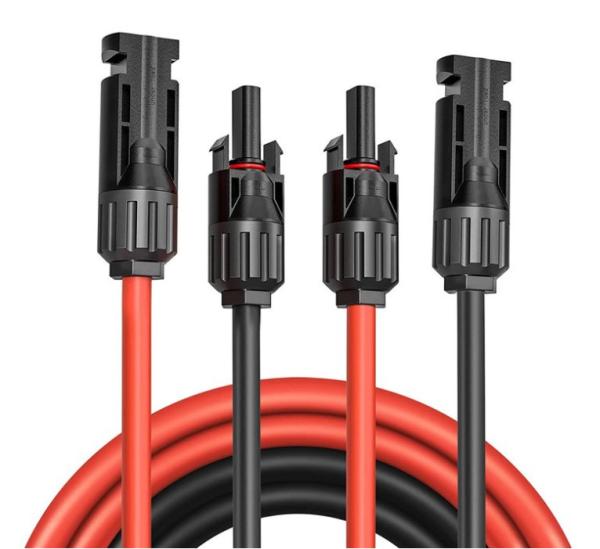 Cheap Power Generation Solar Panel Power Cable With TPE Insulation Red Connector for sale