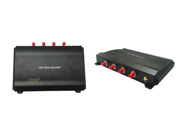 Cheap UHF 4 Port RFID Reader , Long Range RFID Reader Module Baud Rate Adjustable for sale