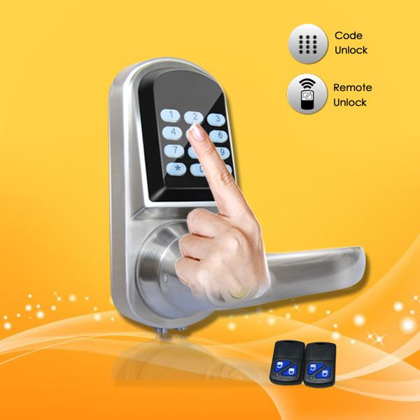 Cheap Elegant Design Pass Code Door Locks , Remote Control Front Door Lock 154*68*78mm for sale