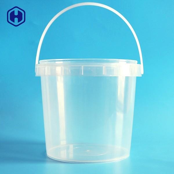 Cheap Customize Printing IML Bucket In Mold Labeling Round Plastic Container for sale