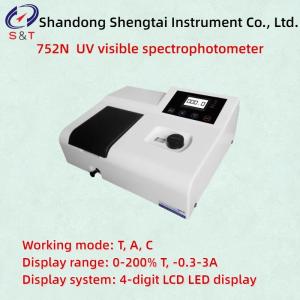 ± 2nm Wavelength Accuracy 752N UV Visible Spectrophotometer For Food Detection Working ModeL, A, C