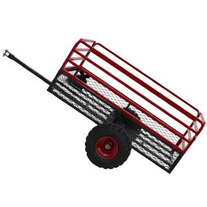 China 1500 Pound Multi Purpose Vehicle Cargo Trailer With Solid Steel Floor And Quick Locking Inclined Bed For Lawn And Garden Tractors ATV UTV on sale