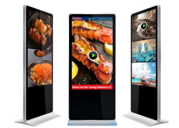 Cheap Indoor Advertising player Free Standing LCD Display 55 Inch Built-In Media Player for sale