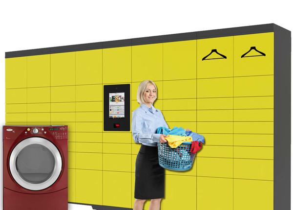 Cheap Self Service Intelligent Digital Laundry Locker with SMS Message Sending Indoor for sale