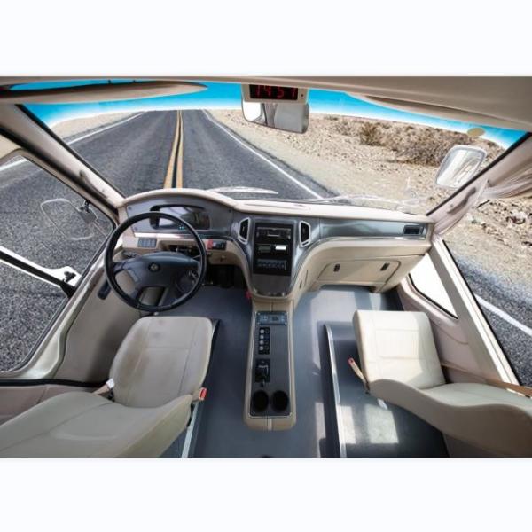 Cheap 19 Seats Cummins Diesel Engine Coaster Buses 6m with Leaf Spring Front Engine for sale