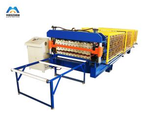 Double Layer Color Sheet Metal Roll Forming Machines Sheet Width 1250mm