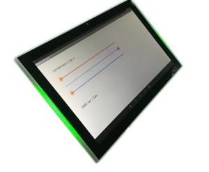 Wall Android Wall Mount NFC LED Light Bar 10.1 Inch Tablet With SIP Intercom WIFI