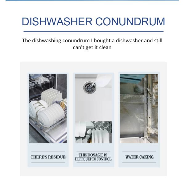 Function Dishwasher Tablets Solid Detergent Pods for Concentrated Cleaning