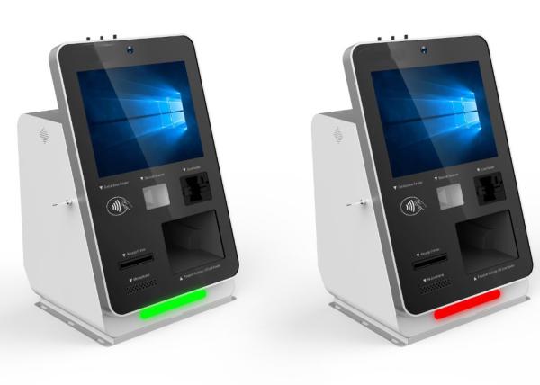 Cheap Self Service Kiosk with passport scanner card reader for sale