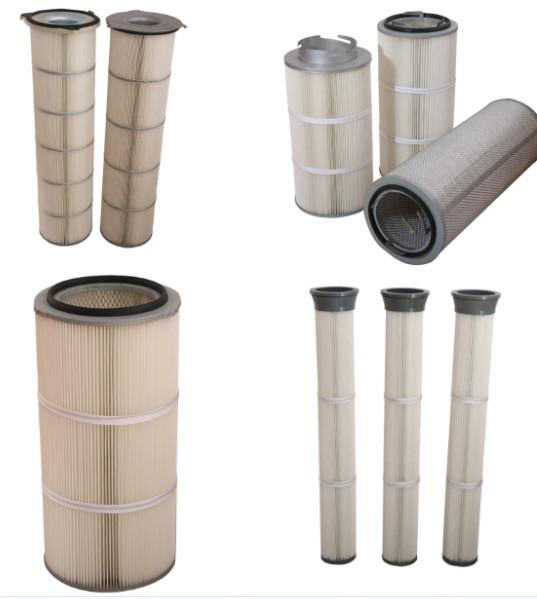 Cheap Polyester Dust Filter Cartridge pleated filter cartridge air filter cartridge for sale