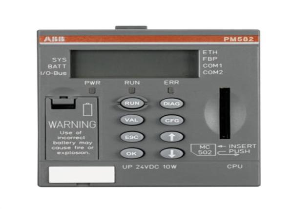 PM582-V14x 1SAP140200R0200 Prog Logic Controller 512kB Programmable Logic