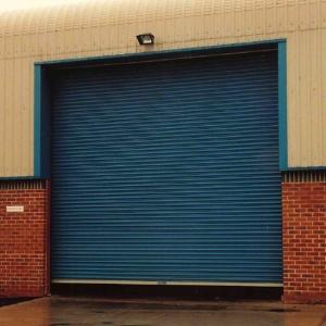 Automatic Punche Metal Roller Shutter Door / Custom Industrial Rolling Shutter