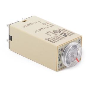 H3Y-2 220V AC 8P Dpdt Timer Relay 0-30 Minutes Timing Delay Range With Base