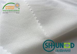 100% Polyester Interlining Fabric , 75D * 75D Interlining Material