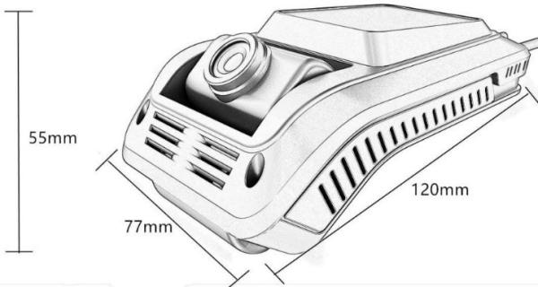 Cheap 170° View Angle Dash Camera with Driver Face Recognition Function and Parking Monitor for sale