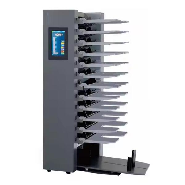 Cheap Touch Screen Automatic Paper Collating Machine A3 A4 Paper Collator Office Printing Shop Use Paper Collator Machine Equipment for sale