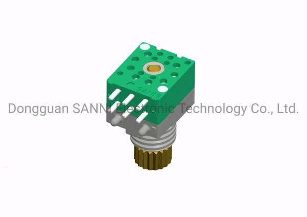 Cheap Shaft Sealed 16 Bit Rotary Encoder Dual Unit For Walkie Talkie Interphone for sale