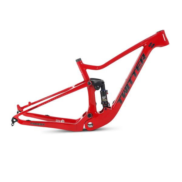 Cheap 15"17" 19" Carbon Fiber Full Suspension MTB Frame With DNM Rear Shox for sale