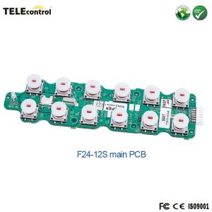 Best F24-12S Transmitter PCB Single Speed Push Buttons Crane Remote Control Main PCB wholesale