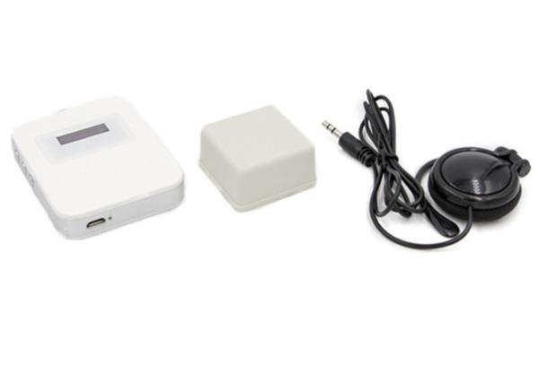 Cheap White Color Audio Guide Wireless Audio Tour Guide Systems With Lithium Battery for sale