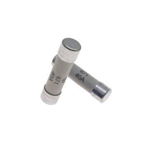 China 6x25mm Plug In Current Limiting One Time Ceramic Cartridge Fuse 10A 30A 40A 671240090900 on sale
