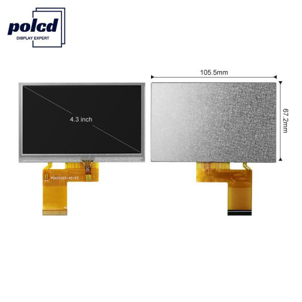 Cheap Polcd 4.3 Inch 480x272 Tft Lcd Display RGB 24 Bit Touch Screen Lcd Display for sale