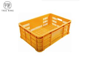 China Ventilated No Collapsible Plastic Crate , Food Grade Stacking Confectionery Tray on sale
