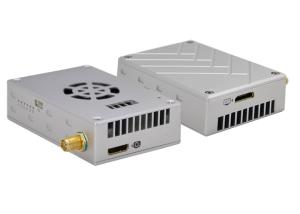 Mini 2.4GHz 30dBm 10km drone video, Ethernet signal and TTL data transmitter support fly control and PTZ Control