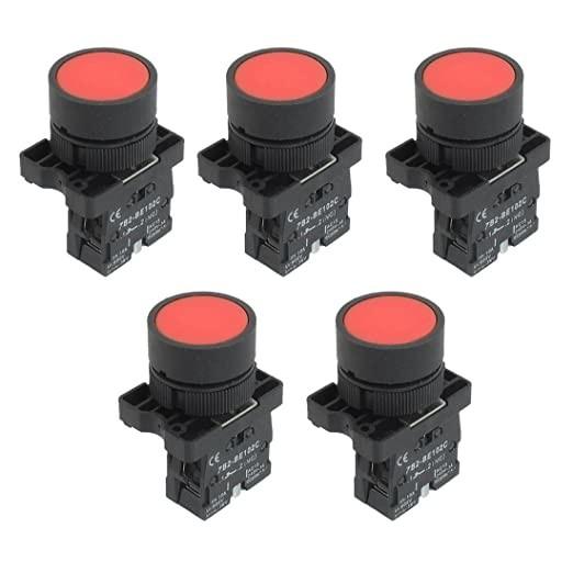 Cheap 600v 10Amp 1 Nc N/C Red Momentary Push Button Switch Panel Mount BE102 for sale