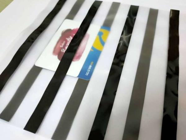 Cheap Custom Size Magnetic Stripe Coated Overlay With No Color Change And Deformation for sale