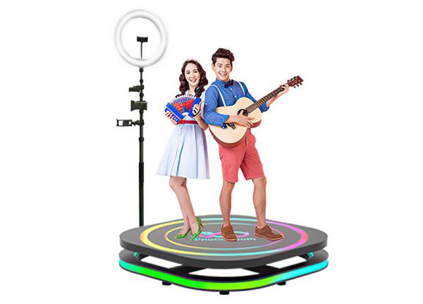 Cheap Ins 360 Camera Booth Intelligent Remote Control 360 Selfie Platform Colorful Lights for sale