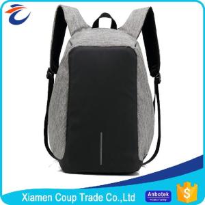 China Waterproof Laptop Backpack / Lightweight Computer Backpack With USB Charging Port on sale