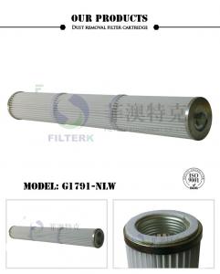 Best Polyester Industrial Dust Filter Cylindrical Thread 120 * 72 * 913mm Dimension wholesale
