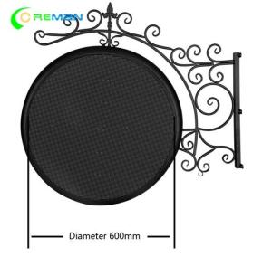China Outdoor  Irregular LED Display 600X600mm 640X640mm , Smd Round LED Display P4 on sale